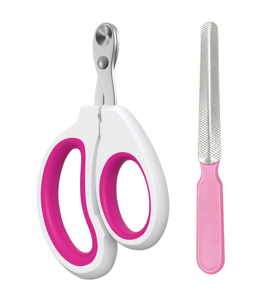 OQIMAX Cat Nail Clipper with Nail File Pet Nail Trimmer for Small Animals