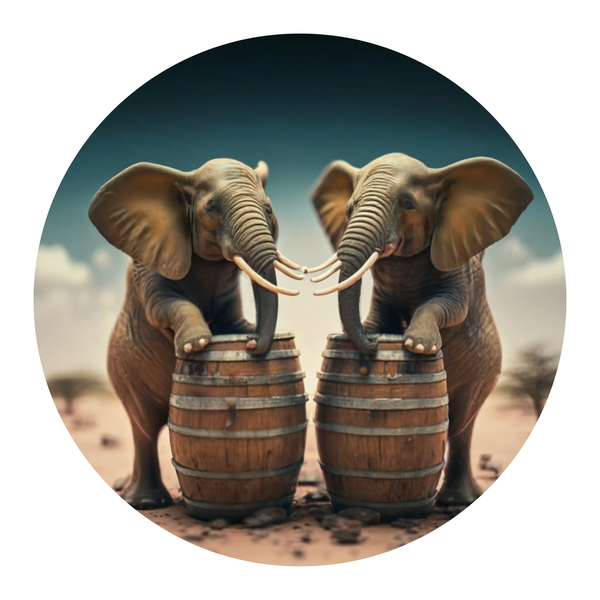 Elephants - Custom printed mousepad