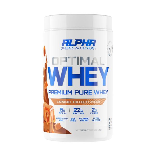 Alpha Sports Nutrition Optimal Whey - Caramel Toffee - 908g