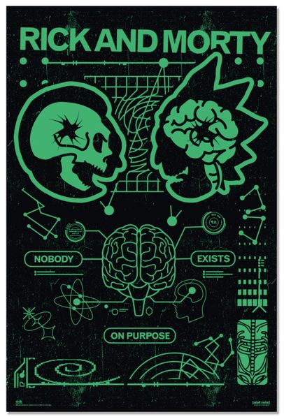 Rick and Morty (Nobody Exist on Purpose) Poster
