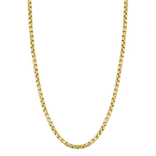 Broadway Jewellers - 9ct Yellow Gold - Box Link Chain - 45cm