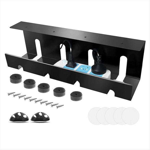 Under Desk Cable Storage Rack Management Tray Wire Organizer Shelf