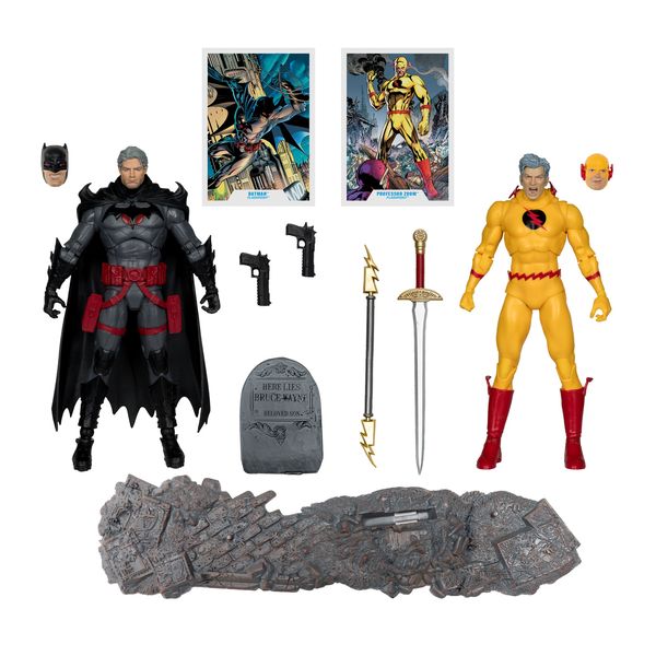 Thomas Wayne Batman and Professor Zoom DC Collector Figure Set - 7-Inch - Pack of 2