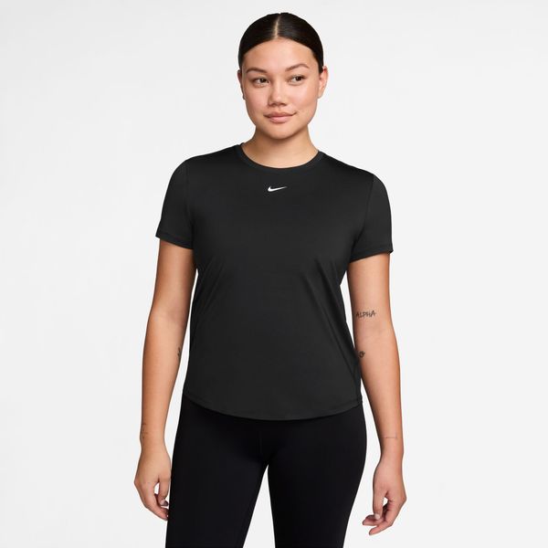 Nike Women's One Classic Dri-FIT Short-Sleeve T-Shirt - Black/White