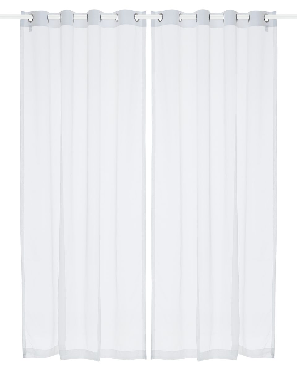 Design Collection Plain Voile Eyelet Curtain | Shop Today. Get it ...