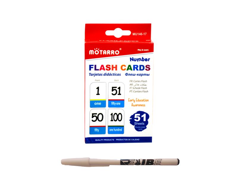 Motarro Children Early Development Numbers Flash Cards With ReVibe Pen