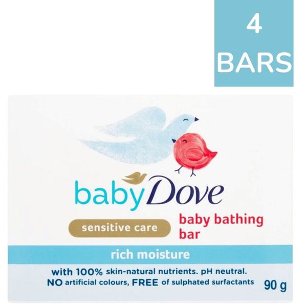 Baby Dove Rich Moisture Soap Bar 90g x 4 Pack