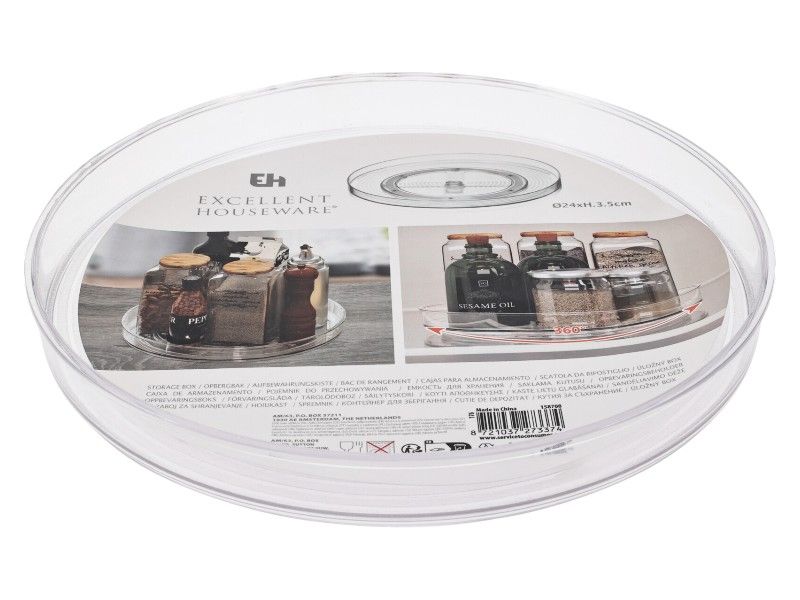 Excellent Houseware 24CM Acrylic Fridge Turntable