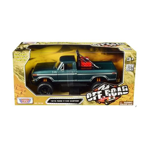 Motormax 1:24 Off Road - 1979 Ford F-150 Custom Green