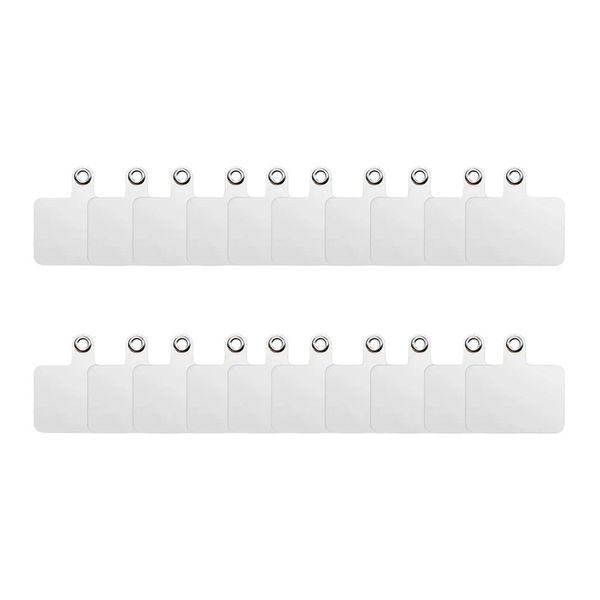 20 Pcs Universal Phone Lanyard Clips with Detachable Card Gaskets