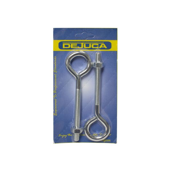 Dejuca - Eye Bolt with Nut - 10mm X 150mm - 2/pkt - 2 Pack