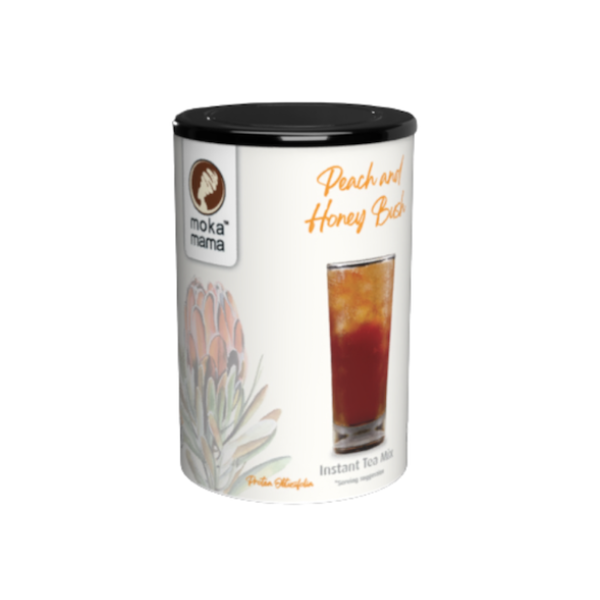 Moka Mama- Honey Bush Peach Flavoured Instant Mix Ice Tea 250g x 24