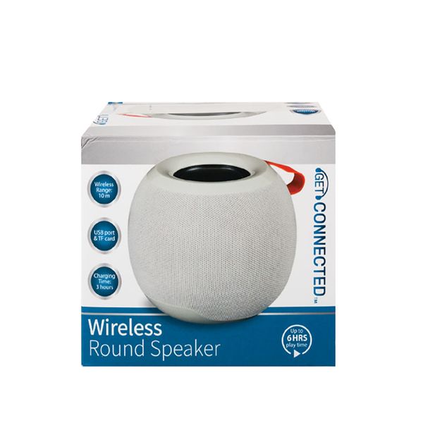 Music Speaker - Wireless - Round - White