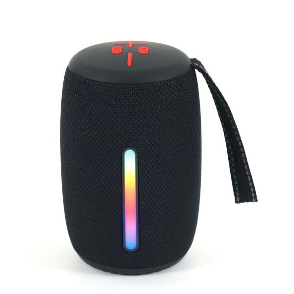 Wireless Portable Bluetooth Speaker,TF Card,HiFi,RGB Lightm,Black