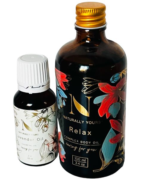 Aromatherapy Relax Massage Oil &amp; Lavender Essesntail Oil