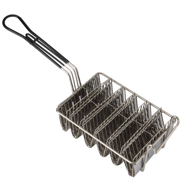 Taco Fryer Basket Holds 6 Shells Taco Holders Basket With Grip Handle