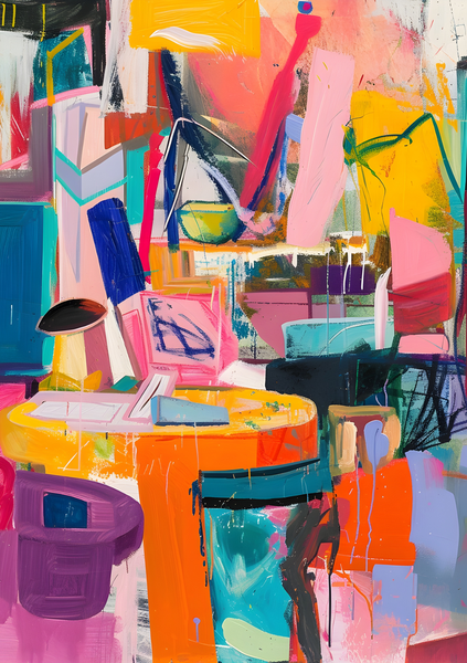 Wall Art Canvas - Abstract Restaurant