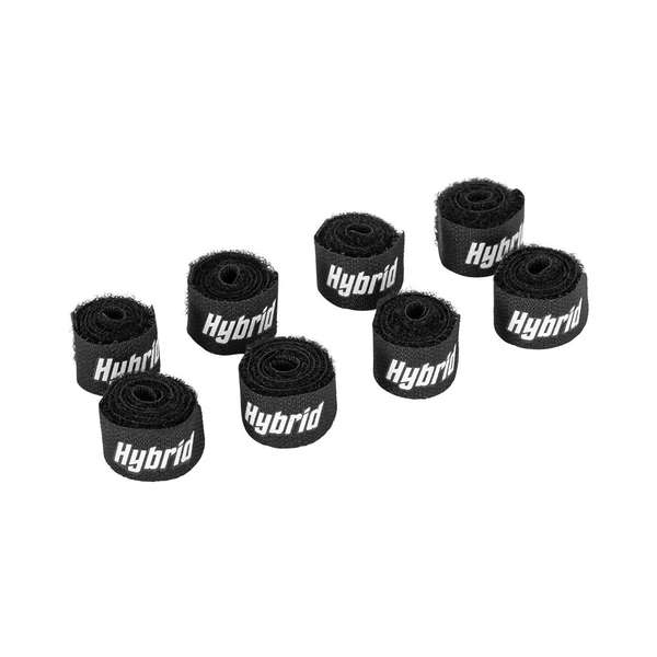 Hybrid CABHYB079 Black Velcro Cable Straps (8-Pack) - 340mm Heavy-Duty Ties