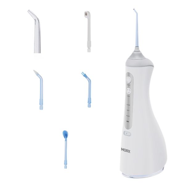 MORX Water Flosser For Teeth, Braces - Orthodontic Brush &amp; Nozzle Pack