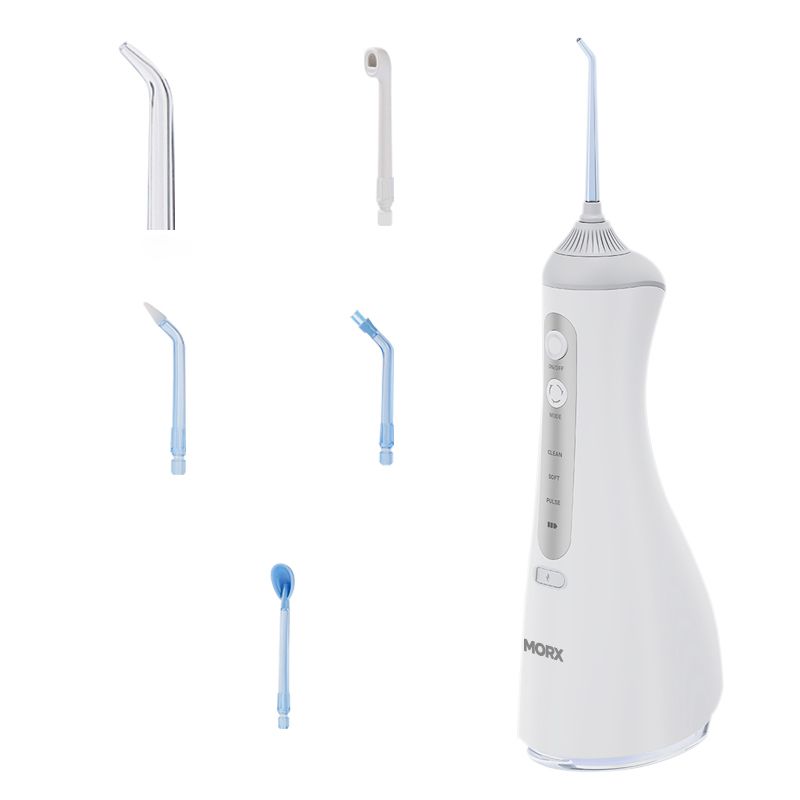 MORX Water Flosser For Teeth, Braces - Orthodontic Brush & Nozzle Pack