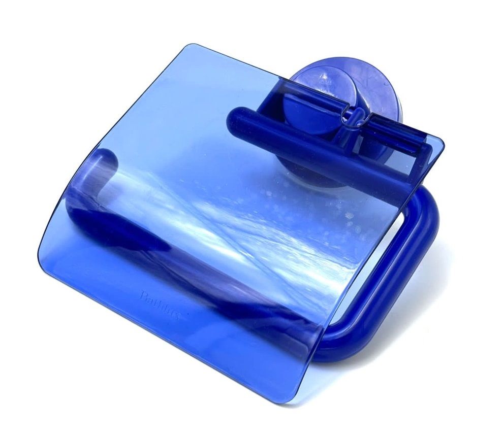 Toilet Paper Holder With Waterproof Cover and Adhesive Suction Cup