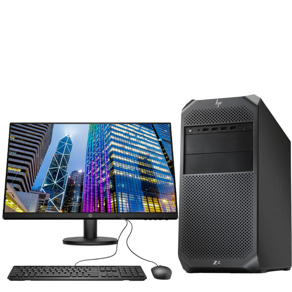 HP Z4 Workstation - Intel i9 (X-Series) 16/512 SSD - Full Set 24" (Refurb)