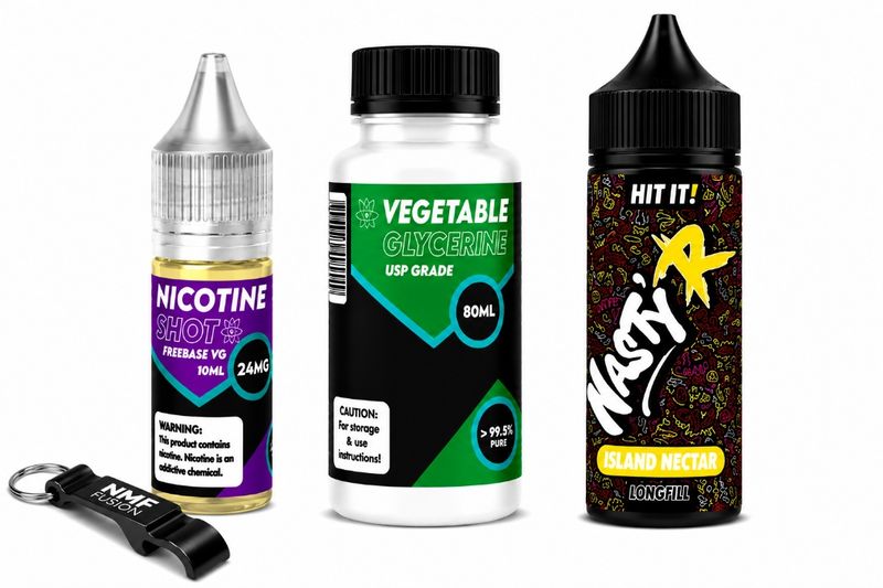 Nasty R MMF Longfill 120ml e-liquid - Island Nectar 2mg (Pack of 4)