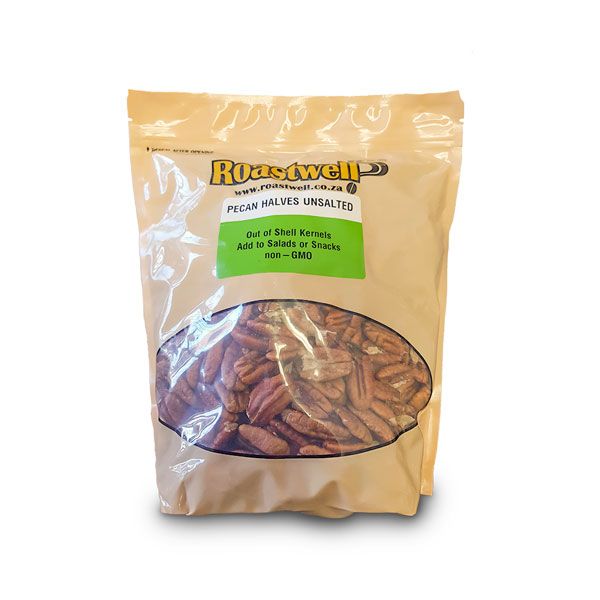 Roastwell Pecan Nut Halves Roasted Unsalted 1kg