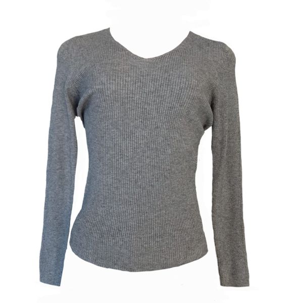 Ladies Fitted Cotton V-Neck Knit Tops &amp; Tee's