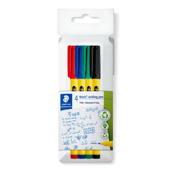 Staedtler Noris Fineliner Writing Pens - Pack of 4