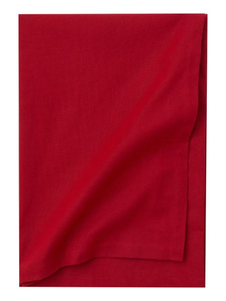 Red Organic Cotton Christmas Tablecloth 140x240cm (6-8 seater)