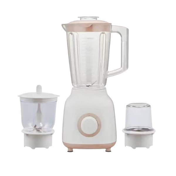 3-in-1 Jug Blender with Chopper &amp; Grinder 1.5L - White