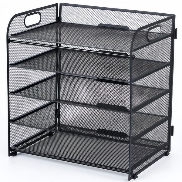 Office Storage Rack Wrought Iron File Rack Metal File Rack