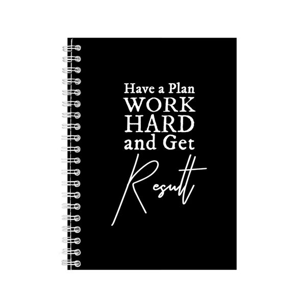Work A5 Notebook Spiral Lined Motivational Sayings Graphic Notepad Gift 148