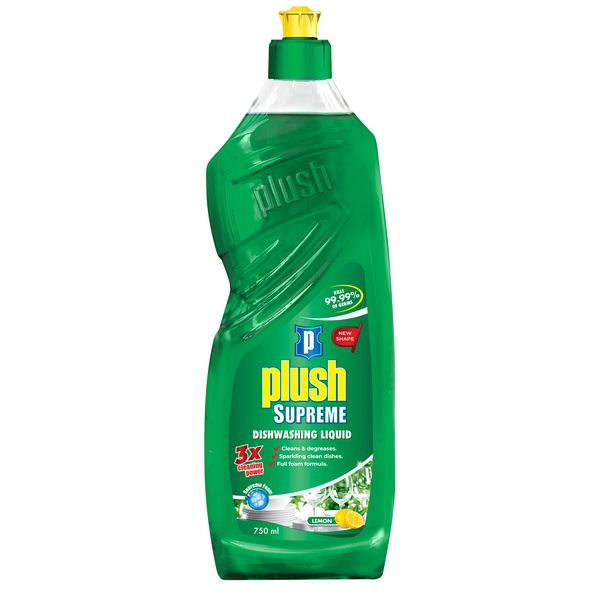 Plush Dishwashing Liquid Lemon 750ml
