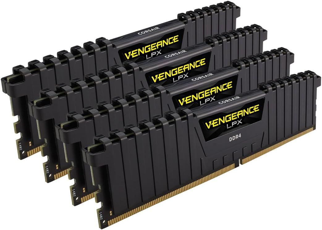 VENGEANCE LPX 64GB (4 x 16GB) DDR4 DRAM 2400MHz C14 Memory Kit - Black ...