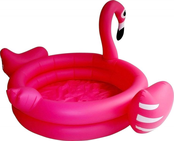 Kids Inflatable Splash Pool - Pink Flamingo
