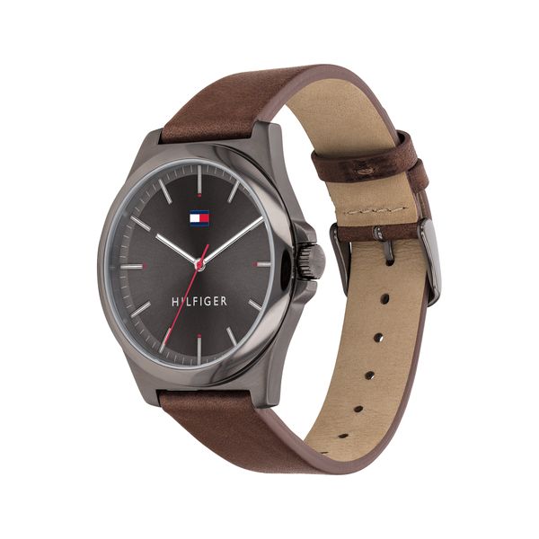 Tommy Hilfiger - Barclay - Grey Dial with Brown Leather Strap