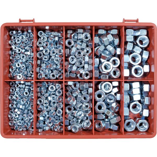 Nuts Steel Metric Bright Zink Plated Kit