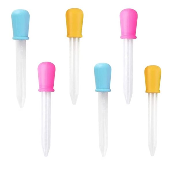 Baby Silicone Liquid Dropper - Set of 6