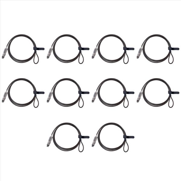 10X 4 Digital Universal Lock USB Laptop Security Cable Lock For Computer