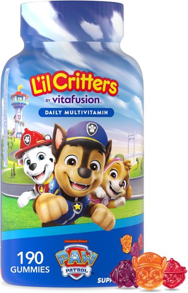 L'il Critters Paw Patrol Gummy Multivitamin for Kids, - 190 Gummies