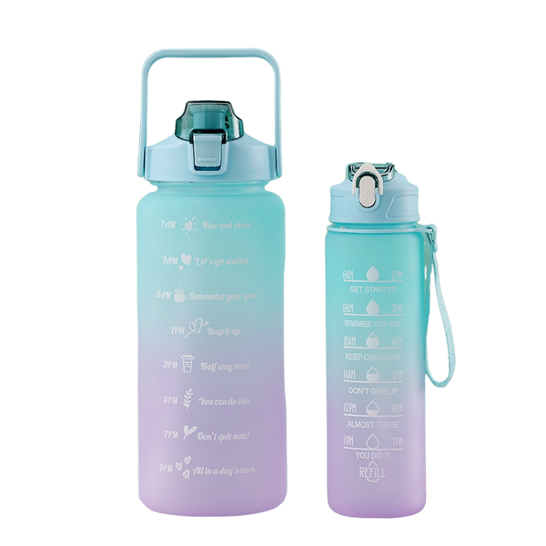 2L &amp; 700ML BPA Free Leakproof Motivational Sport Water Gym Fitness Bottle