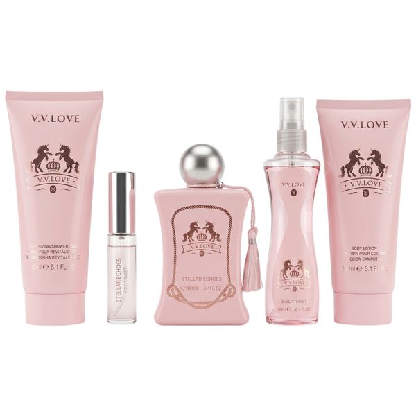 5 Piece Premium Luxury Gift Set V.V.LOVE Stellar Echoes Eau de Parfum 100ml