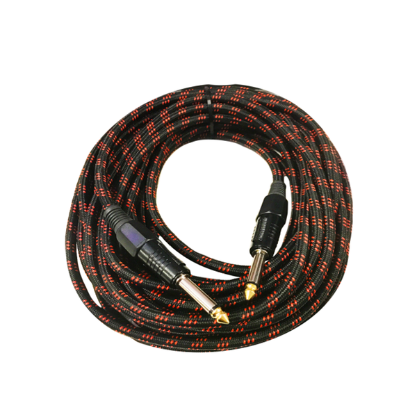 Goliath Woven Instrument Cable GC038 - 5 meter Jack to Jack Signal Cable