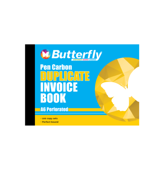 Butterfly A6 Duplicate Book - Invoice 200 Sheets (Pack Of 10)