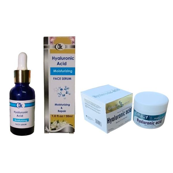 Erha21 Hyaluronic Acid Cream and AK Hyaluronic Acid Face Serum Combo