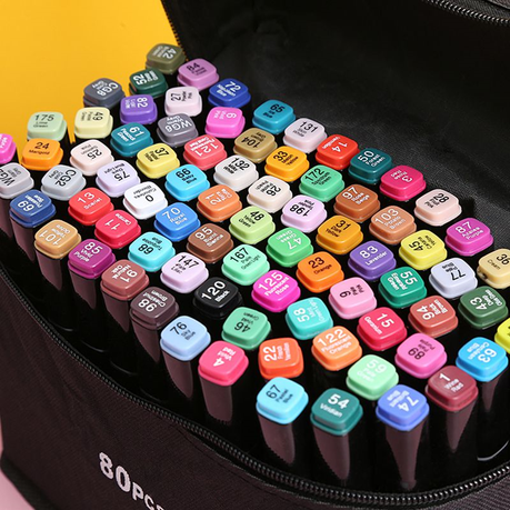 Highlighter Marker Pen Set, Double Sided Alcohol Art Markers 80 Piece - 99  Rands