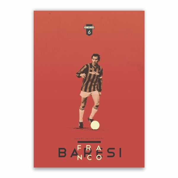 Franco Baresi 6 Poster - A1