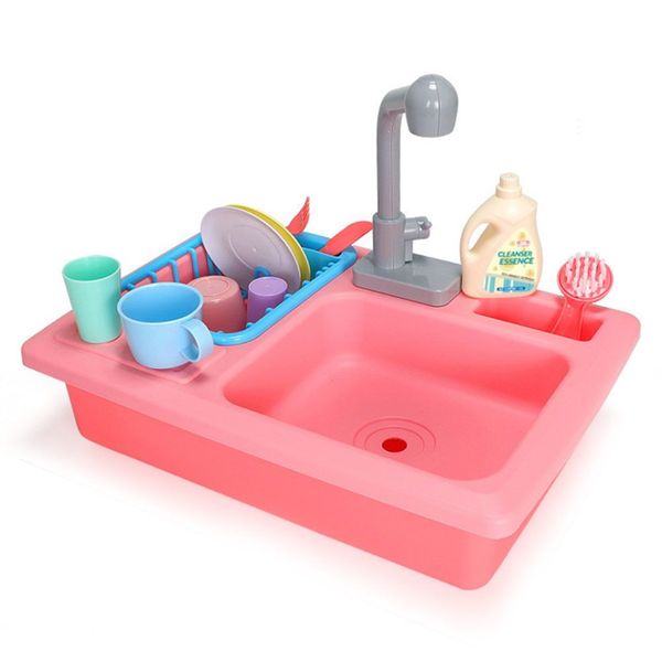 Kitchen Sink Set For Kids Pink
